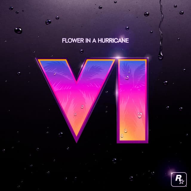Album artwork for Flower In A Hurricane (feat. Tame Impala, SZA, King Gizzard & the Lizard Wizard) [from GTAVI] by Justice, Tame Impala, SZA, Grand Theft Auto VI, King Gizzard & The Lizard Wizard
